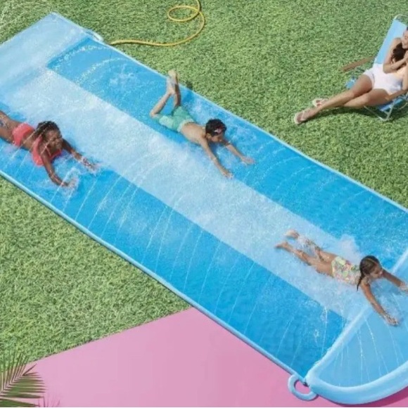 Sun Squad Triple Water Slide - Blue AGES 5/12 Years - Picture 2 of 5